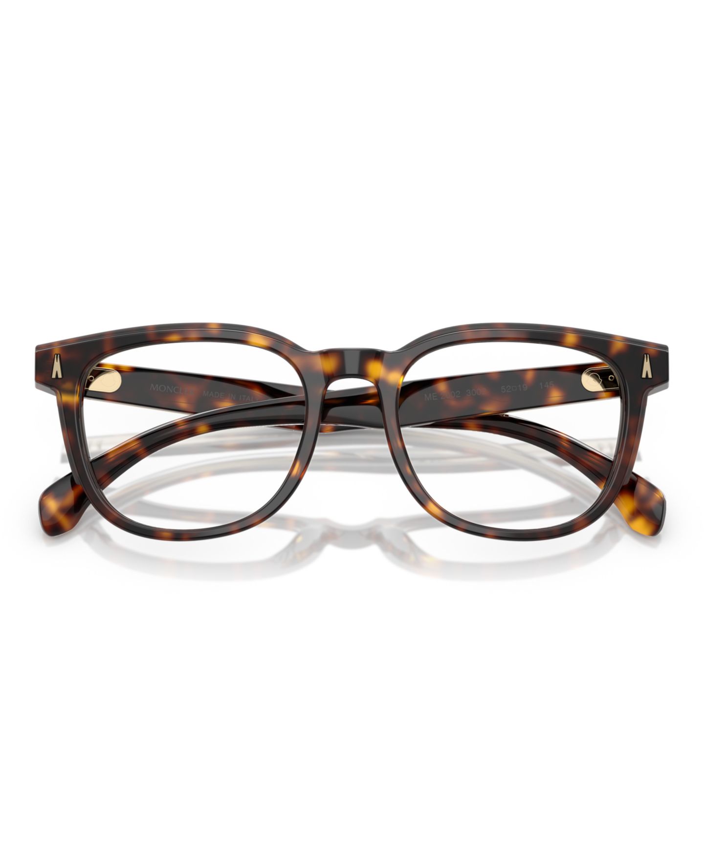 Очки Moncler Square Unisex Eyeglasses, ME2002, цвет: Коричневый черепаховый — фото 4