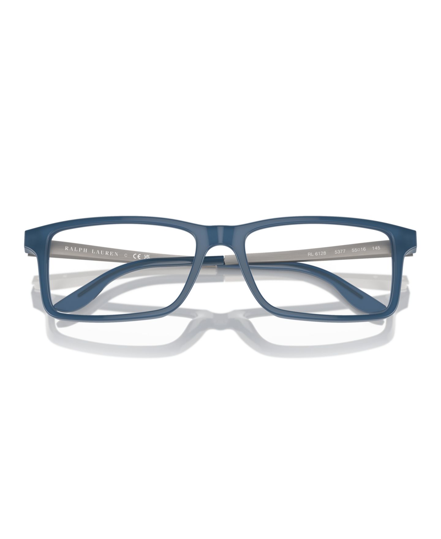 Мужские очки Ralph Lauren Rectangle Eyeglasses, RL6128, цвет: Тёмно-синий синий — фото 5
