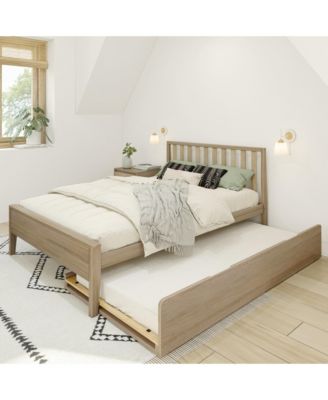 Scandinavian Full-Size Bed with Twin-Size Trundle