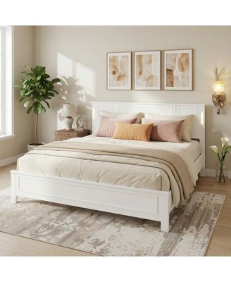 Bed with 2 Storage Drawers, LED Lights, USB Charging Station