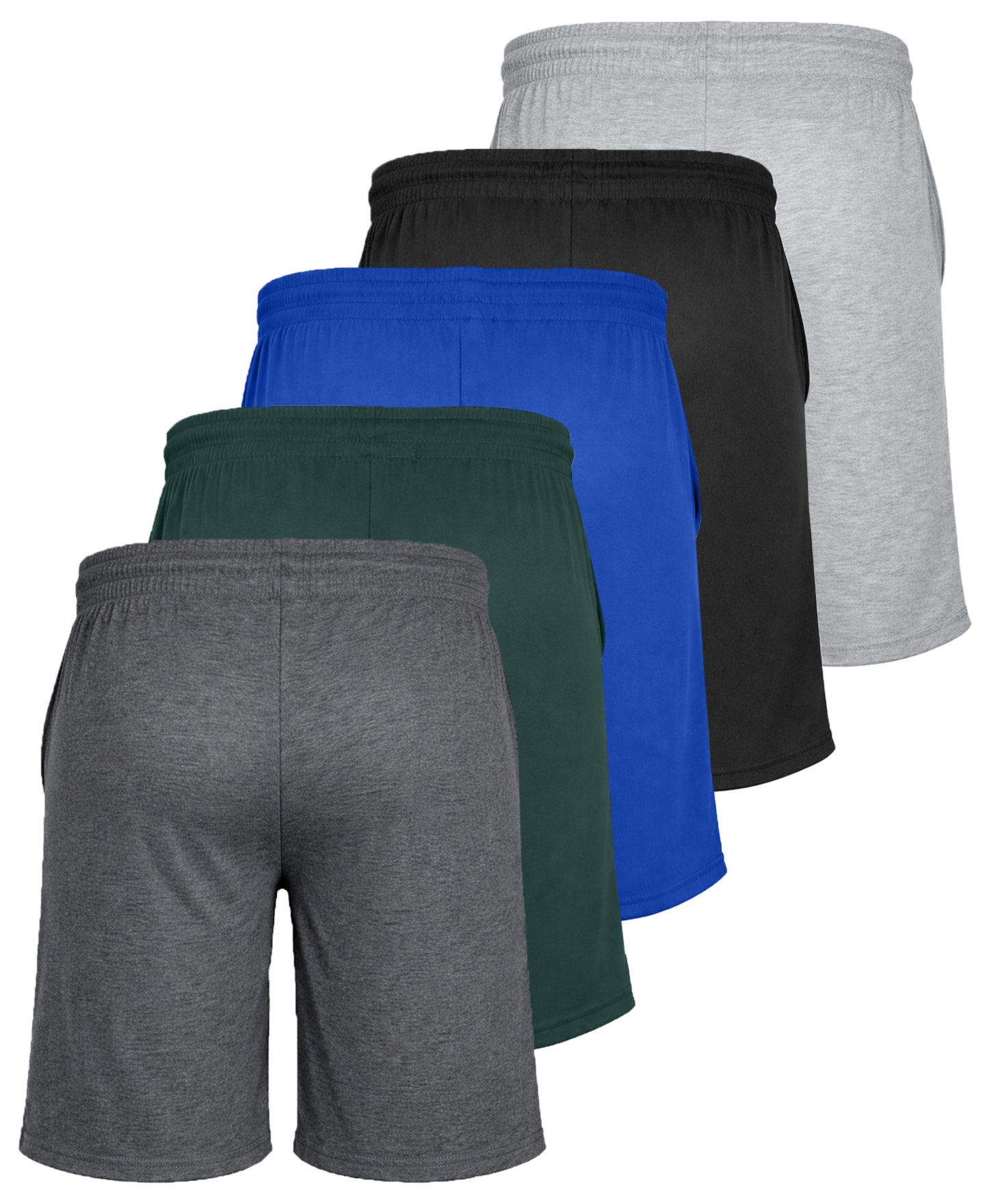 Мужские шорты Blue Ice 8.5" Regular-Fit Shorts, 5-Pack, цвет: Угольный / Тёмно-зелёный — фото 2