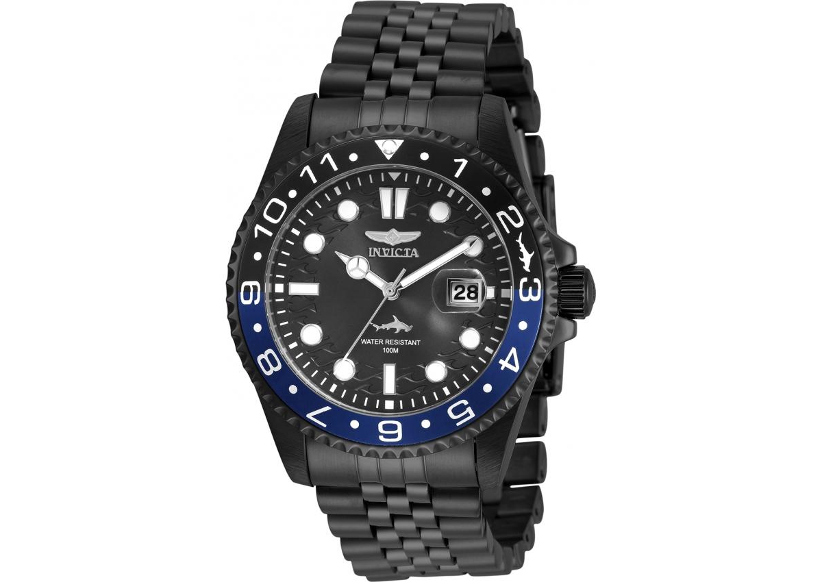 Invicta Men's Pro Diver Quartz 3 Hand Black Dial Watch