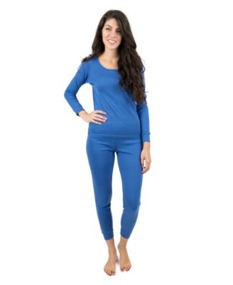 Womens Matching Family Two Piece Cotton Long Sleeve Shirt and Pants Solid Color Pajamas