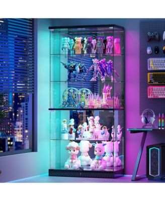 Glass Display Cabinet with RGB Lights
