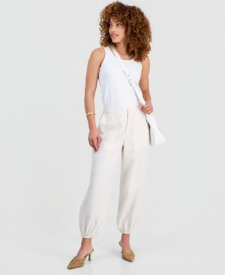 Petite Balloon-Leg Pants