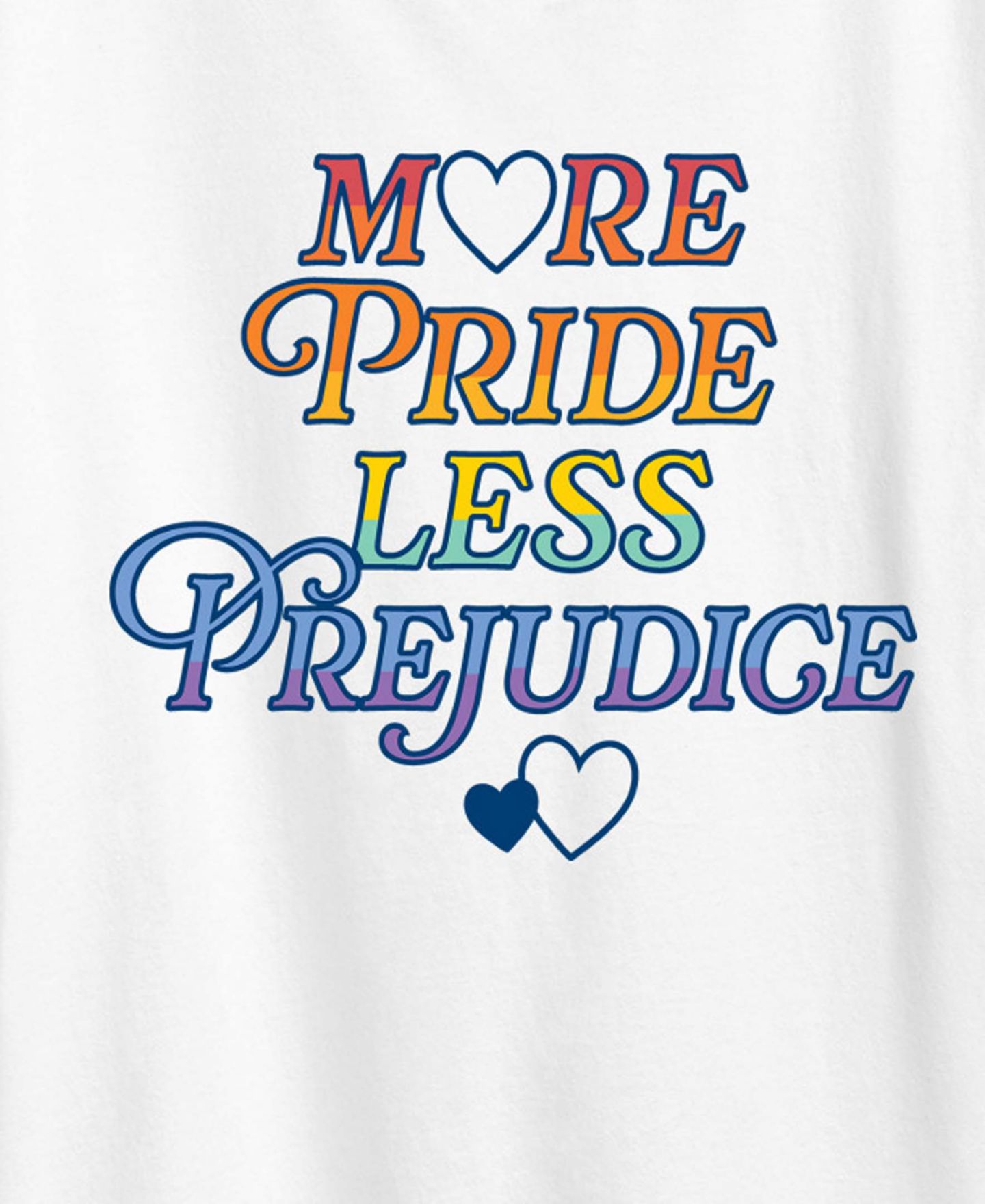 Женская футболка Hybrid Apparel Plus Size Instant Message More Pride Less Prejudice Short-Sleeve Graphic, цвет: Белый — фото 4
