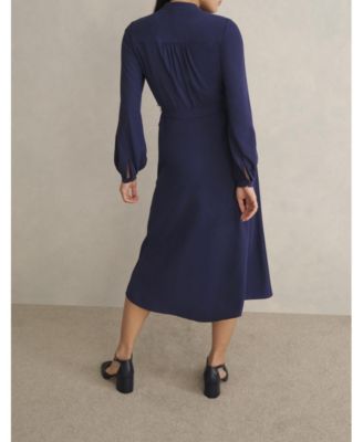 Guest Dresses Macy's Navy Blue Cocktail Dress Macys Maxi Navy Blue  Prom/special Event Dress! Depop