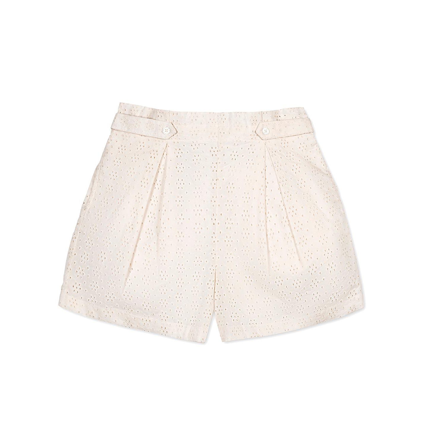 Женские шорты Hope & Henry Organic Eyelet Button Tab Short, цвет: Натуральный — фото 4
