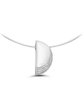 14k Gold-Plated Half Circle Shape Slide Hardwire Collar Necklace