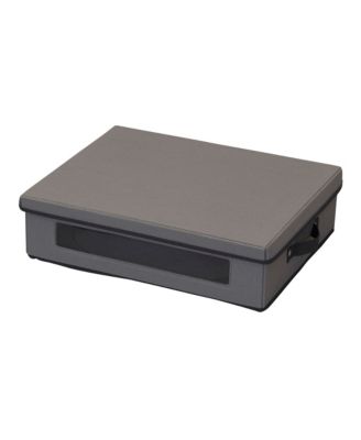 Platter Storage Chest, Gray