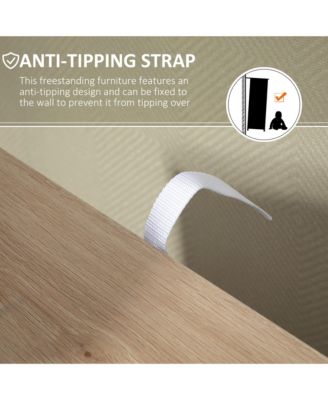 Wooden Storage Cabinet Organizer with 4 Drawers and 1 Shelf,