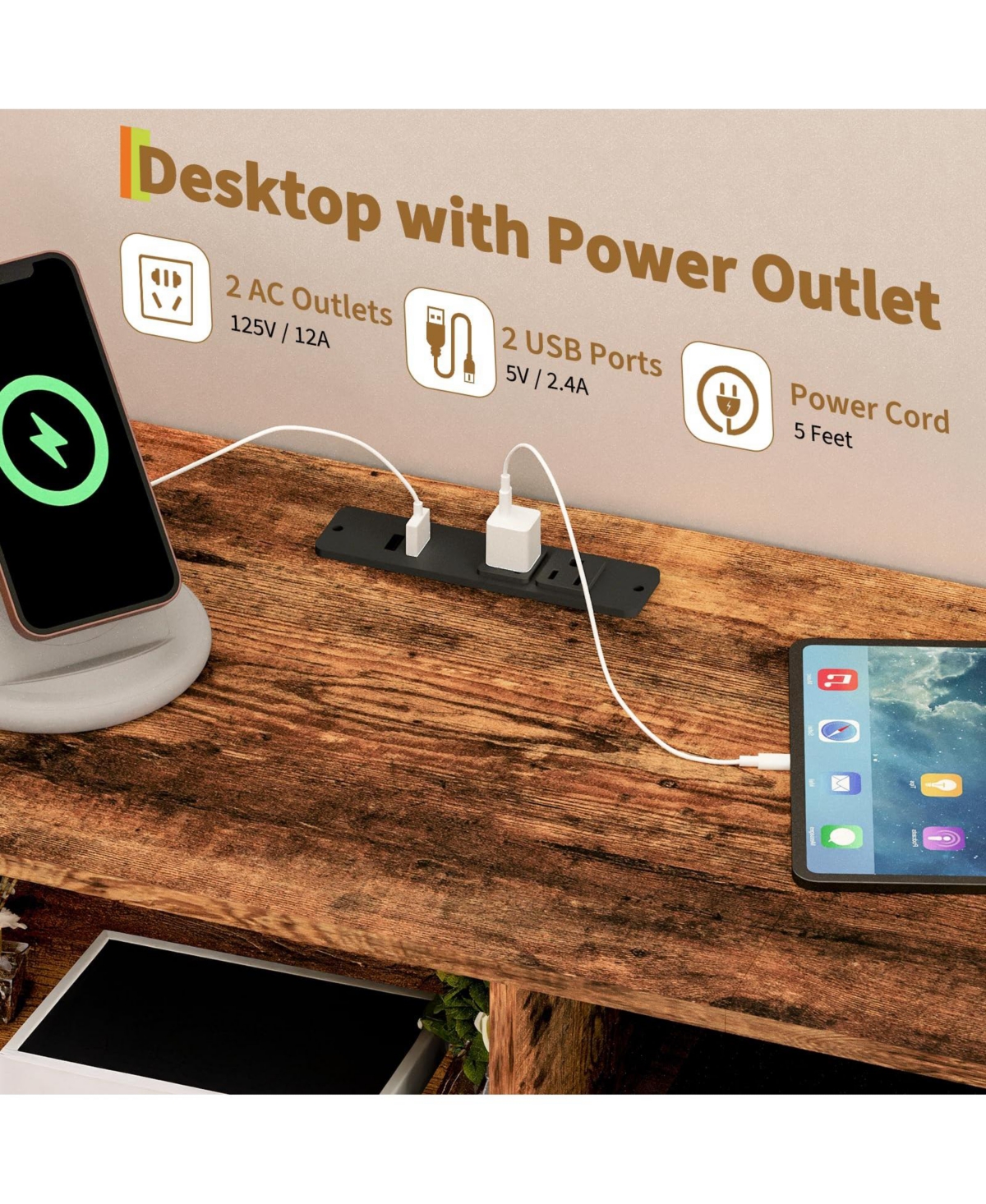 gaomon 11 Drawer Fabric Dresser with Led Lights and Power Outlet, Storage Cabinet Open Shelves