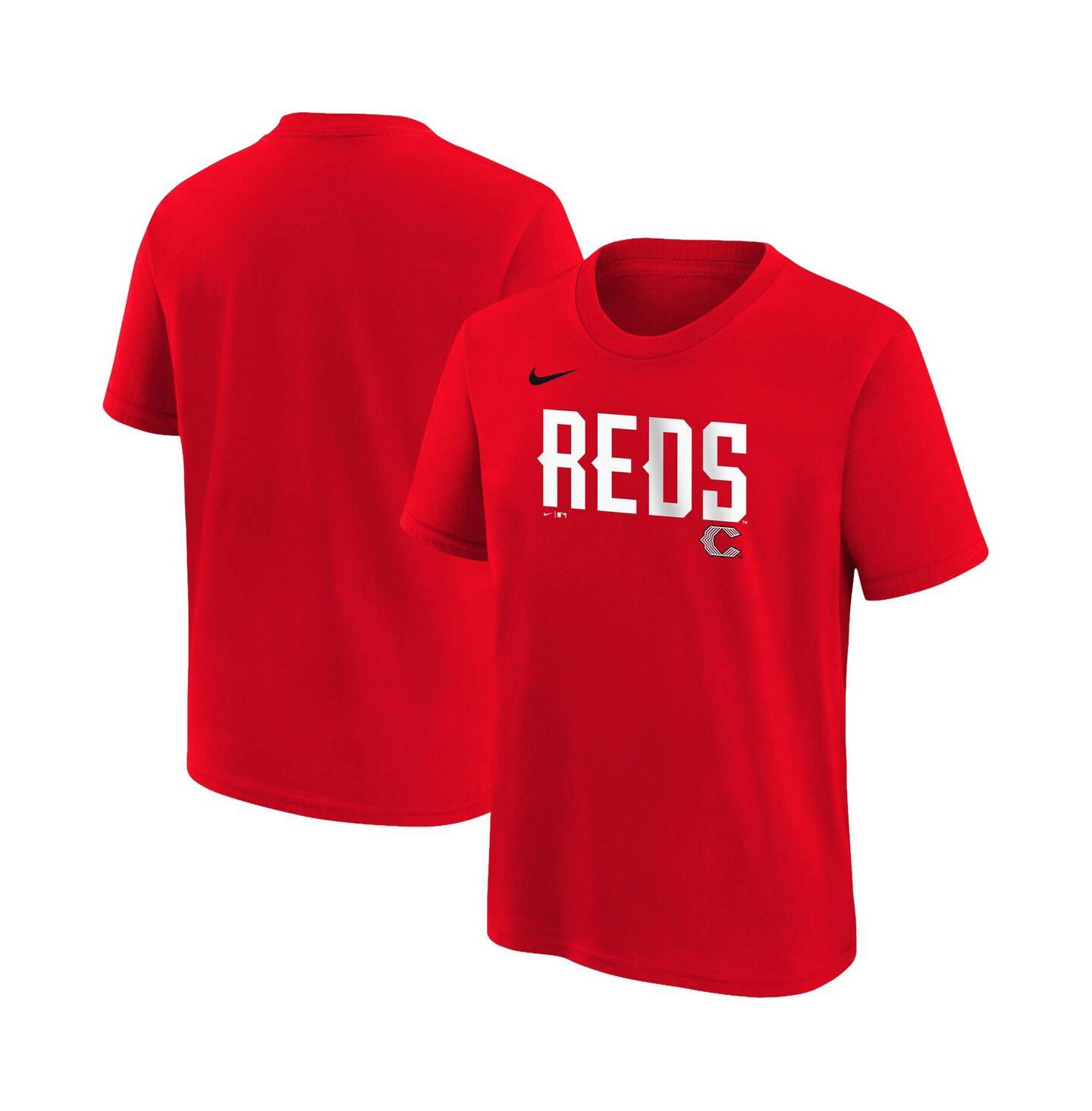 Детская футболка Nike Red Cincinnati Reds 2026 City Connect Wordmark — фото 1