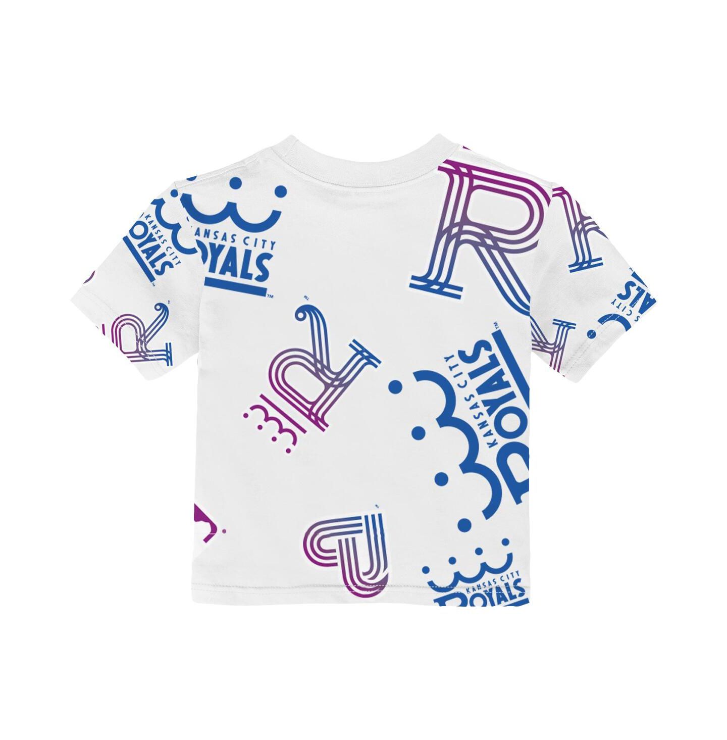 Футболка Outerstuff White Kansas City Royals 2026 City Connect Game Day для малышей — фото 2