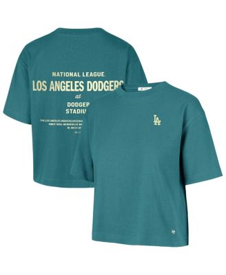 Women's Teal Los Angeles Dodgers Contemporary Basics Leon City T-Shirt