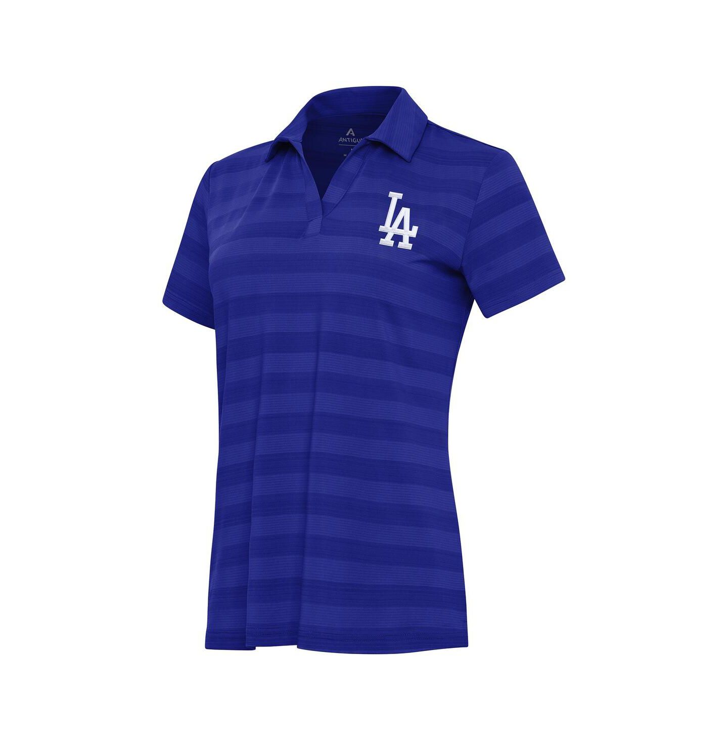 Женское поло Antigua Royal Los Angeles Dodgers Patch Tunnel Polo — фото 1
