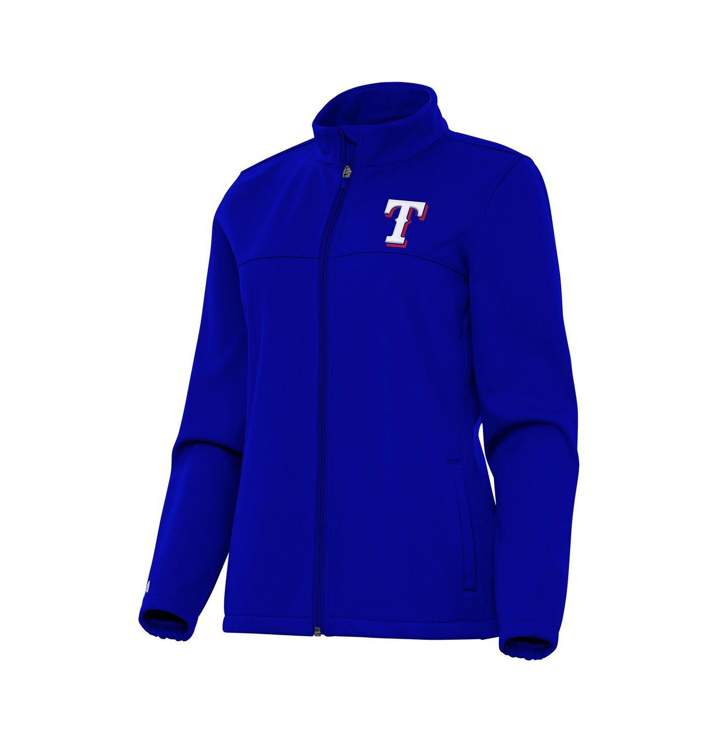 Женская куртка Antigua Royal Texas Rangers Links 2 Golf Full-Zip — фото 1