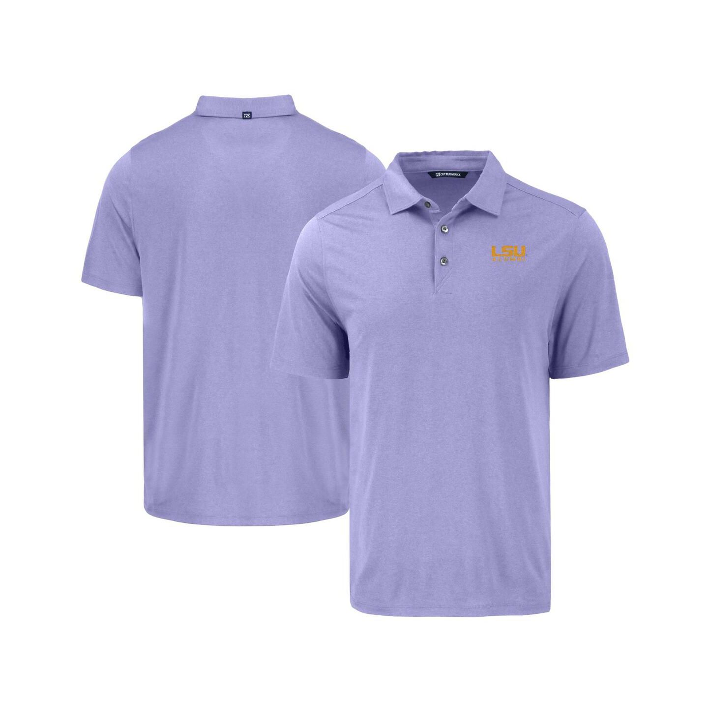 Мужское поло Cutter & Buck Purple LSU Tigers Coastline Epic Comfort Eco Polo — фото 1