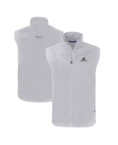 Мужской жилет Cutter & Buck Gray Providence Friars Charter Eco Full-Zip Vest