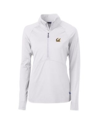Women's White Cal Bears Adapt Eco Knit Half-Zip Pullover Jacket