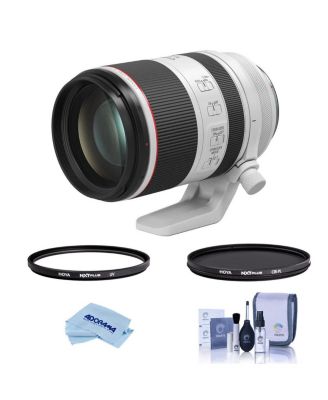 RF 70-200mm f/2.8L IS USM Lens, Bundle with Hoya NXT Plus 77mm CPL Filter, 77mm UV Lens Filter, Cleaning Kit, Microfiber Cloth