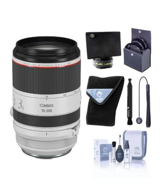 RF 70-200mm f/2.8L IS USM Lens, Bundle with Flex Lens Shade, ProOptic 77mm FIlter Kit, Cleaning Kit, Lens Cleaner, Lens Wrap, Lens Cap Tether