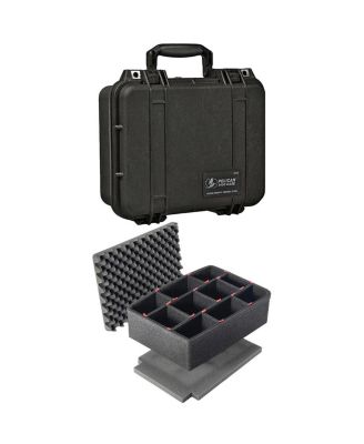 1400 Watertight Hard Case with Foam Insert, Bundle with Divider Kit