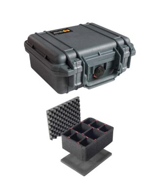 1200 Watertight Mini-S Hard Case Without Foam Insert with Trekpak Case Divider Set