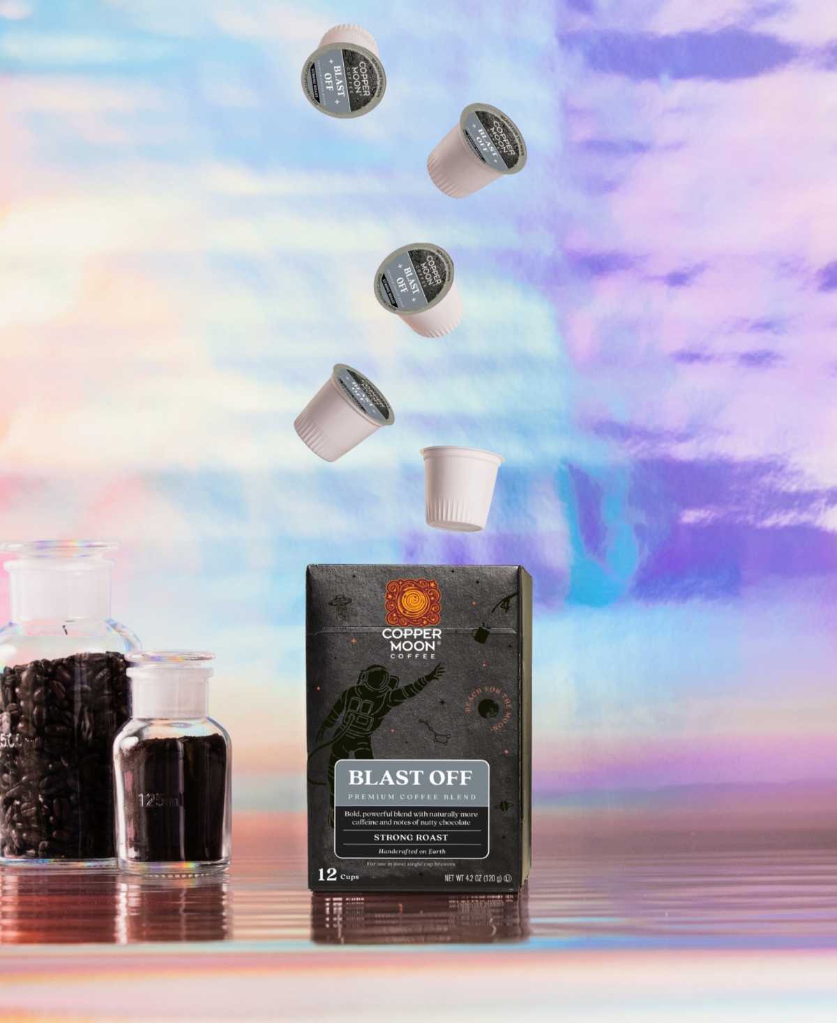 Copper Moon Coffee Blast Off Blend Single Serve Coffee Pods, 72 Count