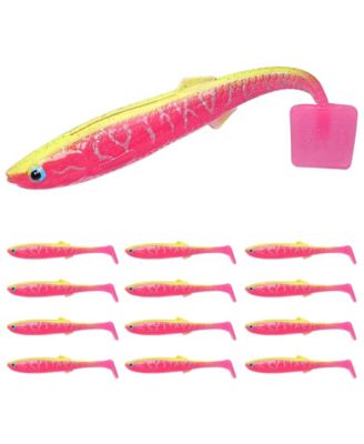 Easy Catch Pre-rigged Soft Swimbaits Vibrating Action Bass Fishing Lures