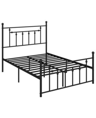Metal Bed Frame with Headboard, Heavy Duty Mattress Foundation with Sturdy Support