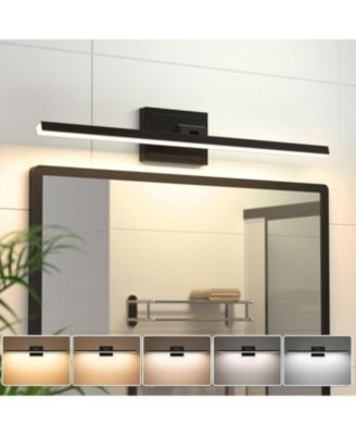 Modern Bathroom Vanity Light 24 inch, Rotatable, 14W Dimmable 5CCT Led Bathroom Light Fixture Over Mirror, Bar Vanity Light for Bathroom Mirror