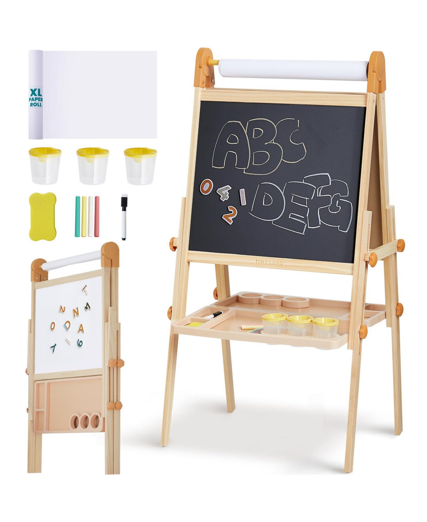 Детская игрушка Tiny Land Magnitales Double-Sided Magnetic Easel, Ages 3+ — фото 10