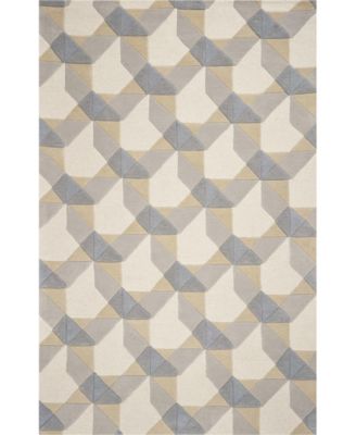 Eternity Elements 1060 Ivory/Grey 5' x 8' Area Rug
