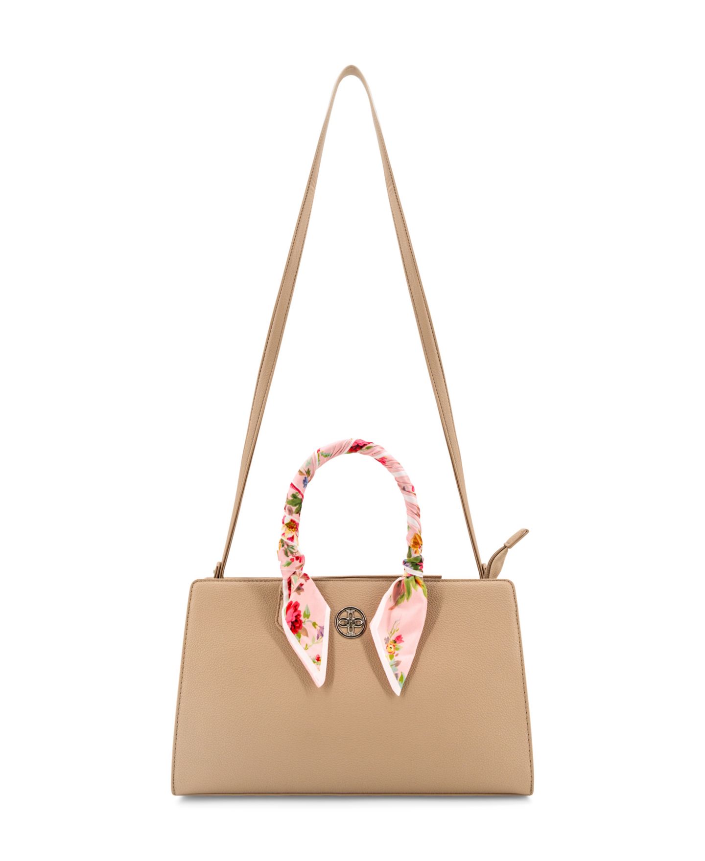 Женская сумка LIKE DREAMS Primrose Scarf Medium Crossbody Handbag, цвет: Бежевый — фото 6