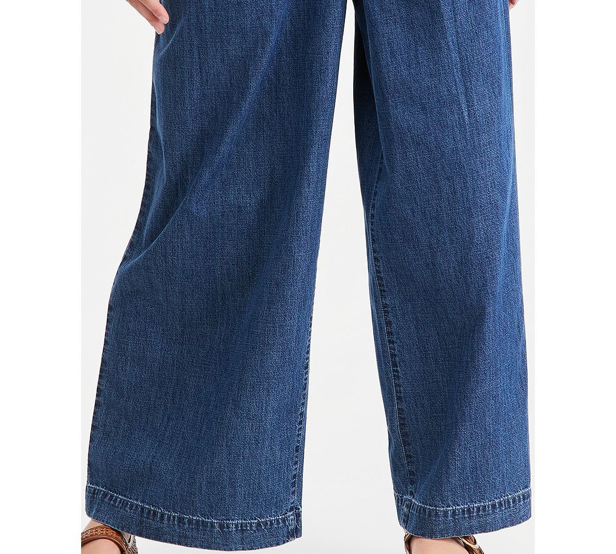 On 34th Women's Denim High Rise Wide Leg Trouser Jeans, Macy's Exclusive view 5 — MAYCSS fashion products