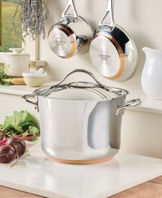 Nouvelle Copper Stainless Steel 6.5-Qt. Stockpot with Lid, Macy's Exclusive