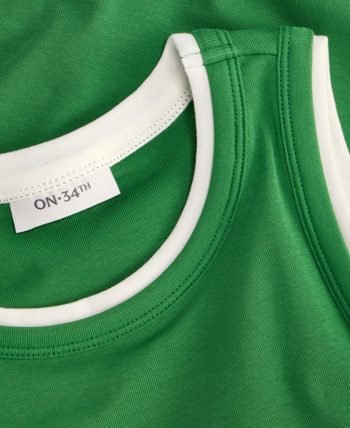 On 34th Women's Micro Rib Faux-Layered Tank Top, Macy's Exclusive