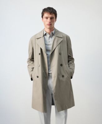 Men's Regular-Fit Trench Coat