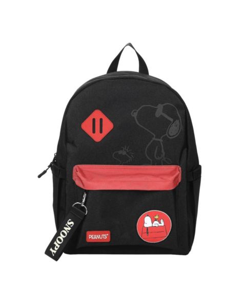 Рюкзак Peanuts Snoopy Line Art 16.5" Adult, цвет: Чёрный / Красный