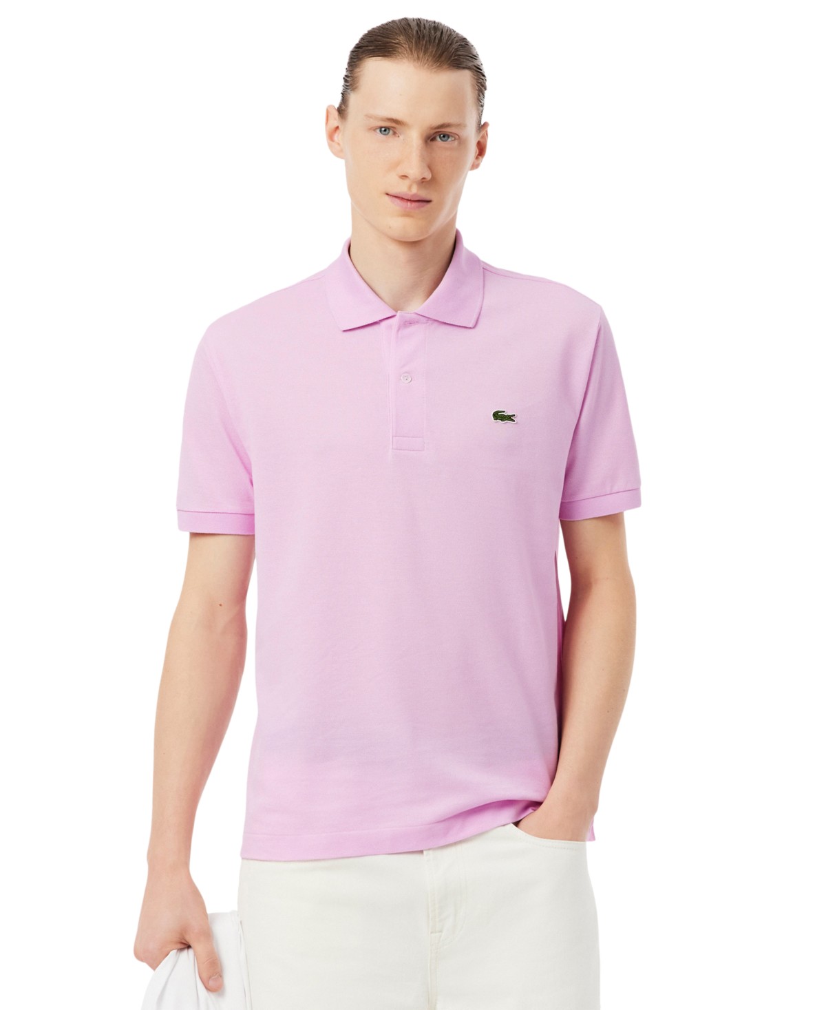 Мужские рубашки Lacoste Men's Short-Sleeve Pique Polo Shirt — фото 1