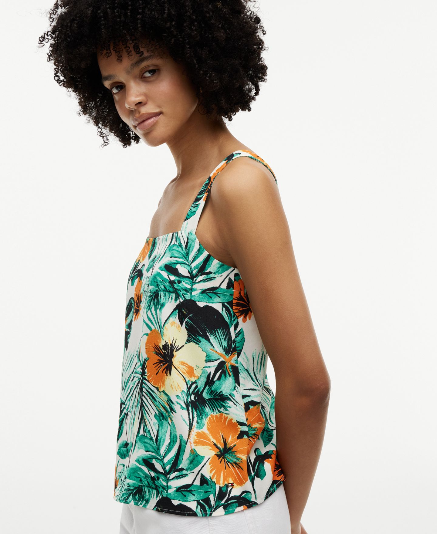 Женская блузка Tommy Hilfiger Printed Sleeveless Square Neck, цвет: С принтом — фото 3