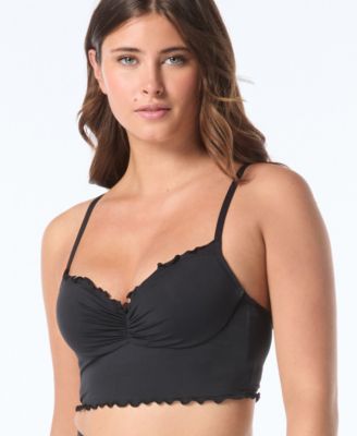 Women's Sweetheart Neck Lavish Underwire Crop Swim Top