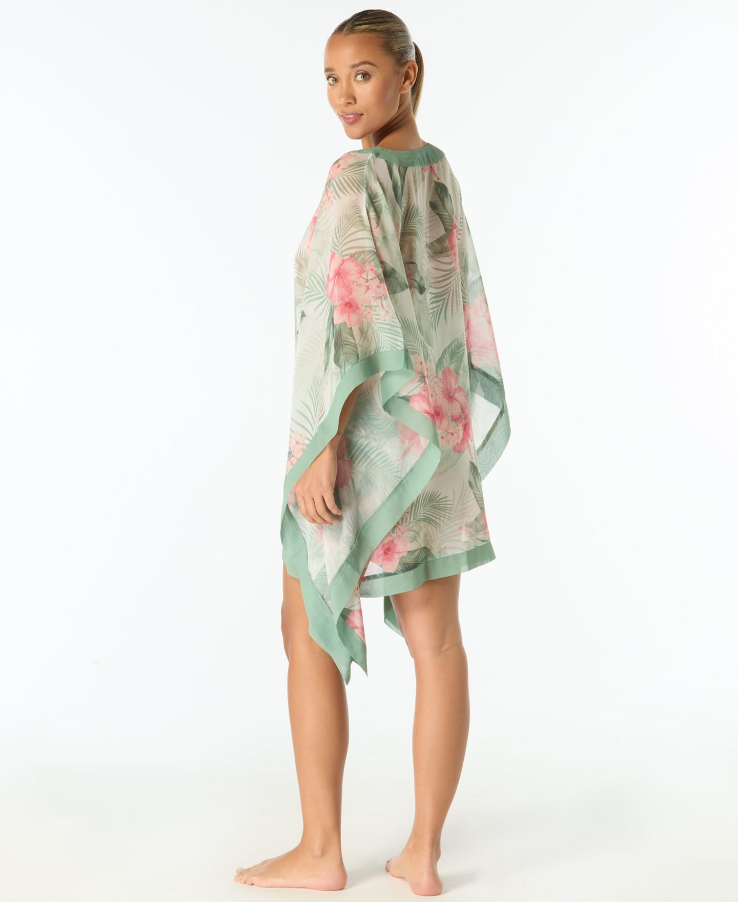 Пляжная накидка Caftan, V-образный вырез — Coco Reef, цвет: Белый — фото 2