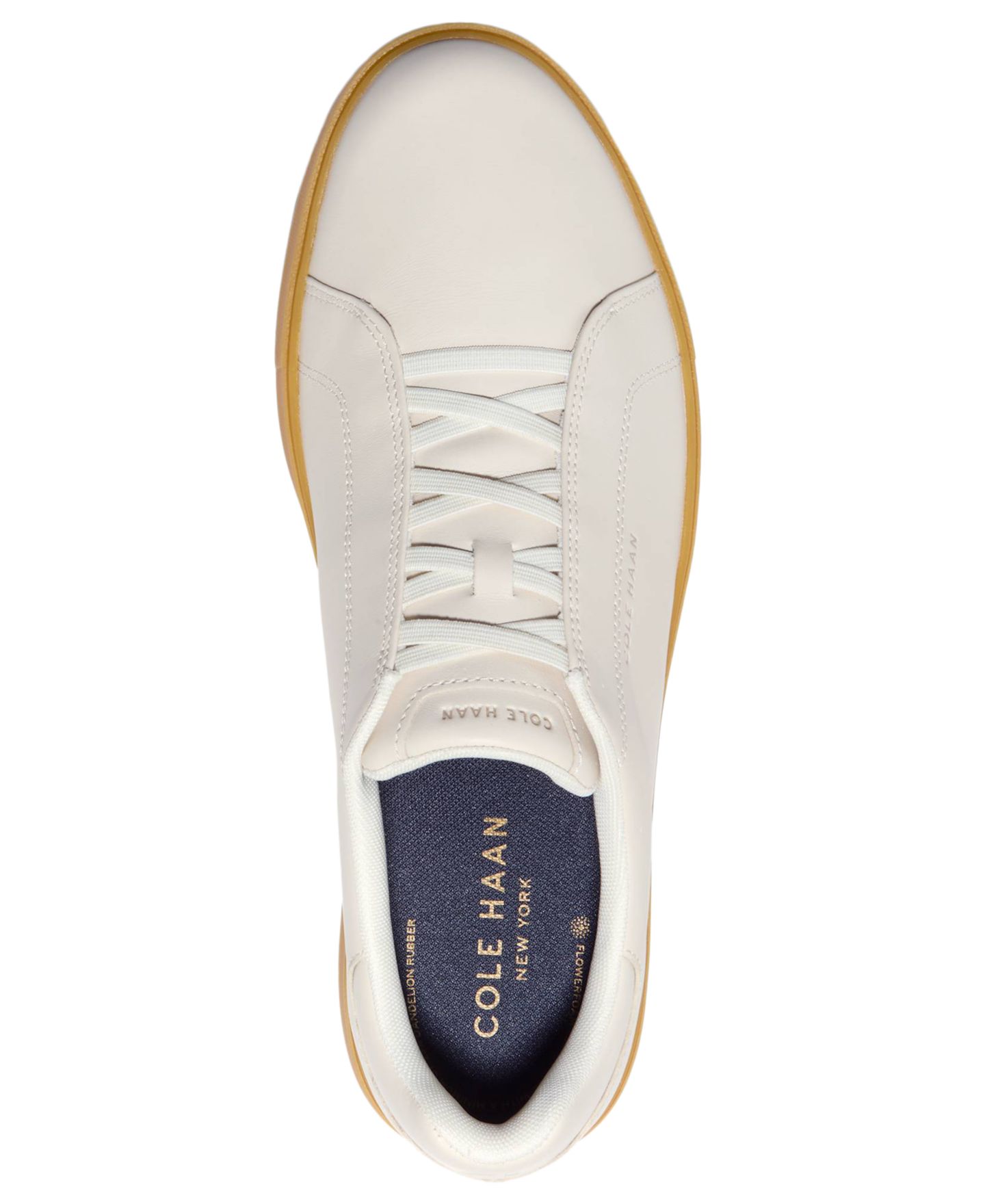 Мужские кроссовки Cole Haan GrandPrø Luxe Slip-on, цвет: Слоновая кость / Карамельный — фото 3