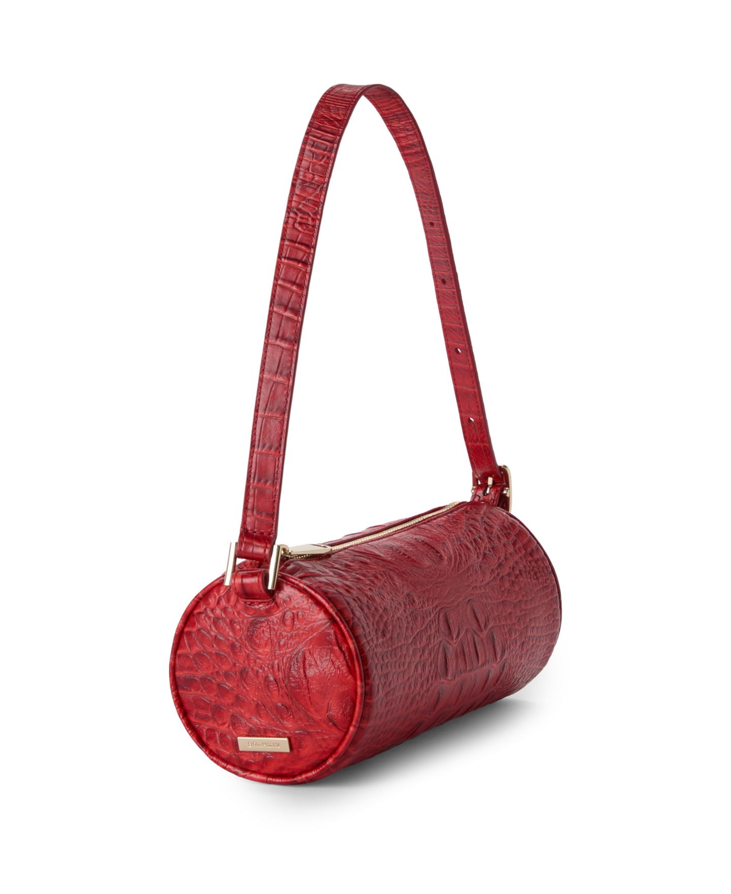 Женская сумка Brahmin Billie Small Alden Road Barrel Slim Shoulder Handbag, цвет: Salsa Alden Road — фото 3
