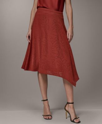 Women's Laser Cut High-Low Skirt