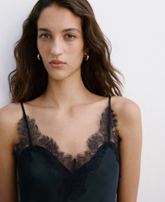 mango satin camisole dress Satin camisole dress