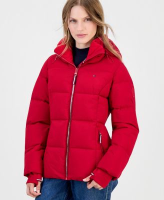 Women's Short Hooded Puffer Jacket, Created for Macy's