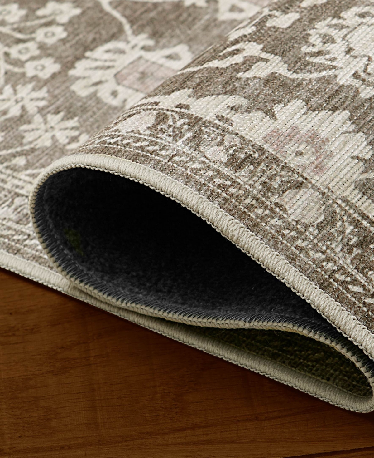 Hunter Florence Washable Non-Slip Printed Chenille Accent Rug